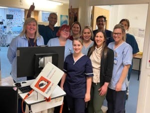 A picture of the BadgerNet and South Tees Hospitals neonatal team.