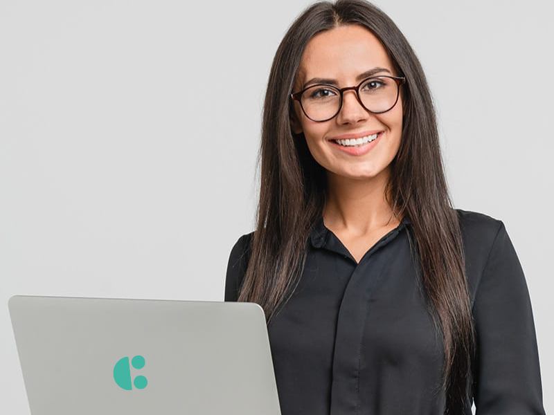 Social Care Director with laptop
